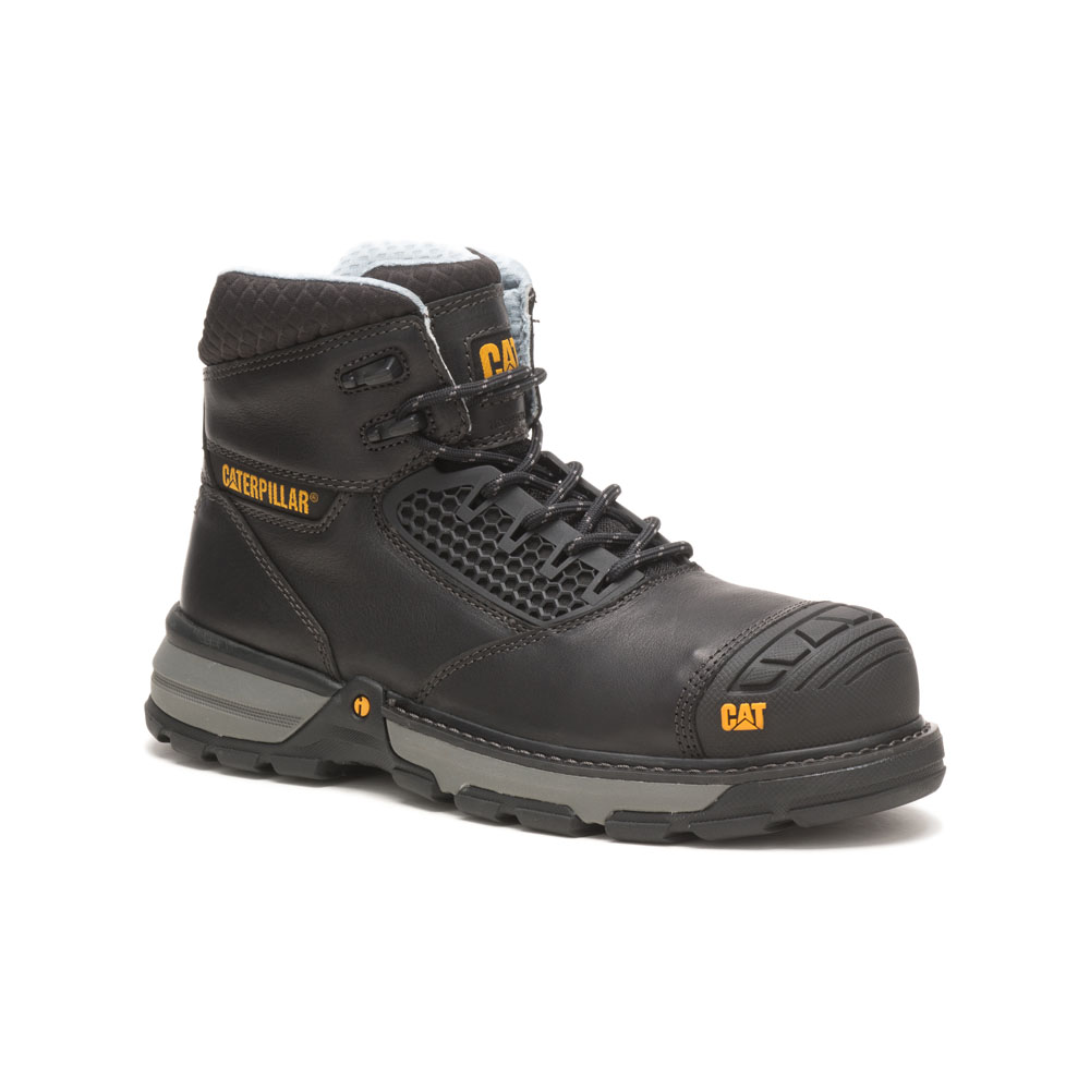 Caterpillar Excavator Superlite Cool Cct / Astm/Comp Toe - Mens Safety Boots - Black - NZ (947HQAXEG)